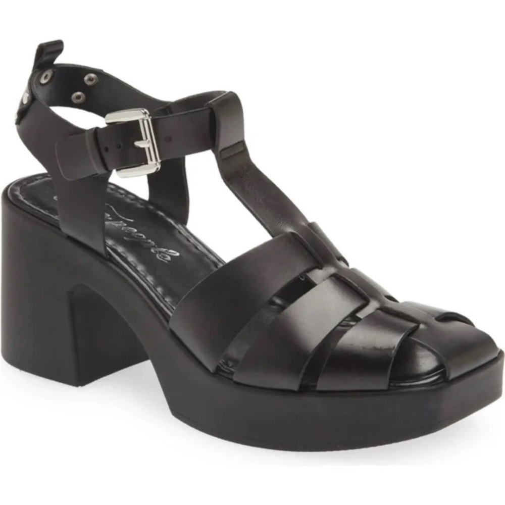 Free People Black Black Sandals